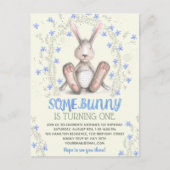 Een Bunny Boys 1st Birthday Party nodigt uit Briefkaart (Voorkant)