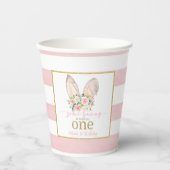 Een Bunny draait één (Bunny Ears)-DOUANE Papieren Bekers (Voorkant)