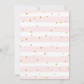 Een Bunny draait een eerste verjaardag Kaart (Achterkant)