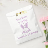 Een Bunny draait om een dag Bedankzakje (Gezegeld)