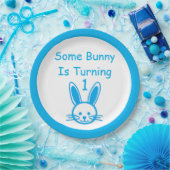 Een Bunny draait om een dag Papieren Bordje (Feest)