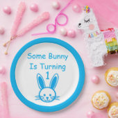 Een Bunny draait om een dag Papieren Bordje (Feest)