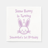 Een Bunny draait om een dag Servet (Voorkant)