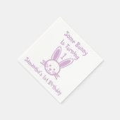 Een Bunny draait om een dag Servet (Hoek)