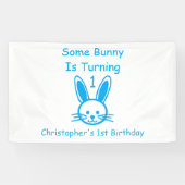 Een Bunny draait om een dag Spandoek (Horizontaal)