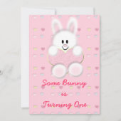 Een Bunny draait om een Kaart (Voorkant)