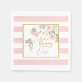 Een Bunny draait om een Napkins Servet (Voorkant)