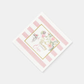 Een Bunny draait om een Napkins Servet (Hoek)