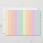 Een Bunny draait om een regenboogfoto Kaart (Achterkant)