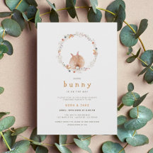 Een Bunny Easter Baby shower-uitnodiging