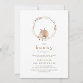 Een Bunny Easter Baby shower-uitnodiging Kaart (Voorkant)
