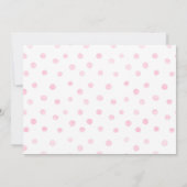 Een Bunny Girl 1st Birthday-uitnodiging met foto Kaart (Achterkant)