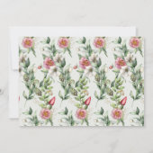 Een Bunny Greenery Rhombus 1st Birthday Foto Kaart (Achterkant)