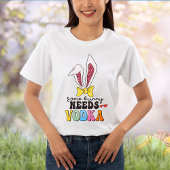 Een bunny heeft behoefte aan Vodka Funny Cute East Tri-Blend Shirt