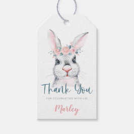 Een Bunny heeft een verjaardag, bedankt Cadeaulabel