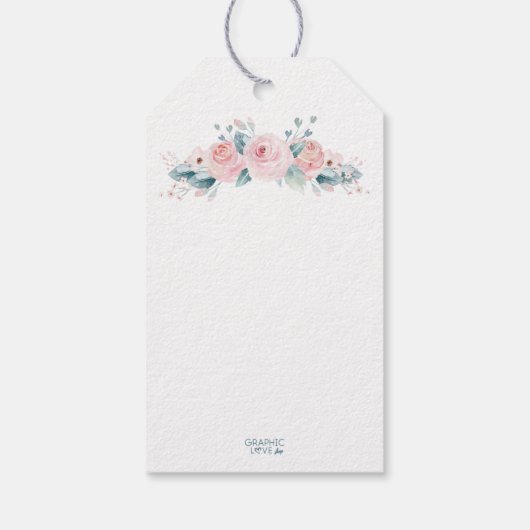 Een Bunny heeft een verjaardag, bedankt Cadeaulabel (Achterkant)