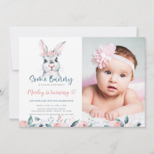 Een Bunny heeft een verjaardag, een foto van elke  Kaart