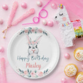 Een Bunny heeft een verjaardag, elke Leeftijd. Papieren Bordje (Feest)