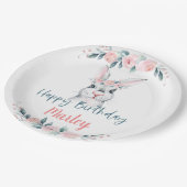 Een Bunny heeft een verjaardag, elke Leeftijd. Papieren Bordje (Gekanteld)