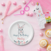 Een Bunny heeft een verjaardag, elke Leeftijd. Papieren Bordje (Feest)