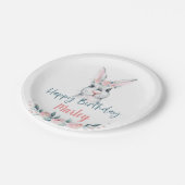 Een Bunny heeft een verjaardag, elke Leeftijd. Papieren Bordje (Gekanteld)