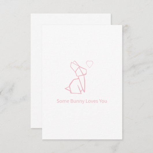 Een Bunny houdt van je Bedankkaart (Voorkant / Achterkant)