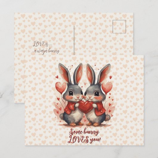 Een Bunny houdt van je Briefkaart (Voorkant / Achterkant)