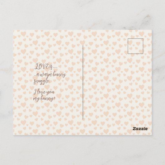 Een Bunny houdt van je Briefkaart (Achterkant)