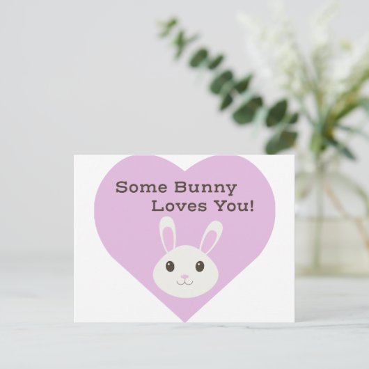 Een Bunny houdt van je Briefkaart (Staand voorkant)