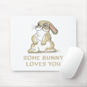 Een Bunny houdt van je   Bunny Gifts Muismat