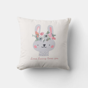 Een Bunny houdt van je! Cute Bunny Kussen