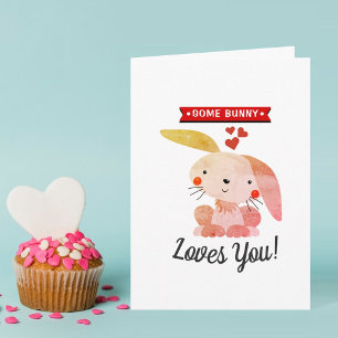 Een Bunny houdt van je grappige Whimsy Valentijnsd Kaart