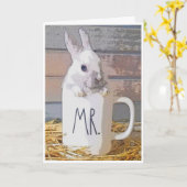 Een Bunny houdt van je Kaart (Gele Bloem)