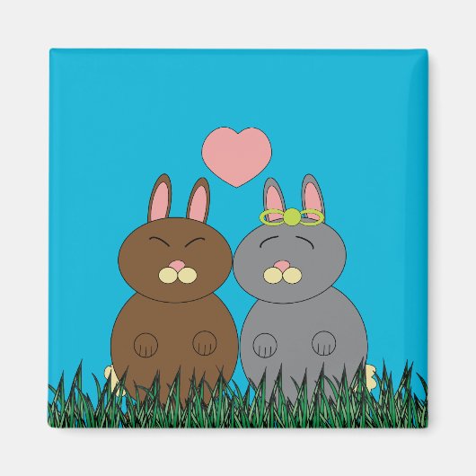 Een Bunny houdt van je Magnet (Voorkant)