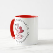 Een Bunny houdt van je Mok (Voorkant links)