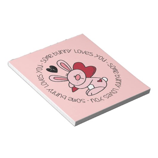Een Bunny houdt van je Notitieblok (Schuin)