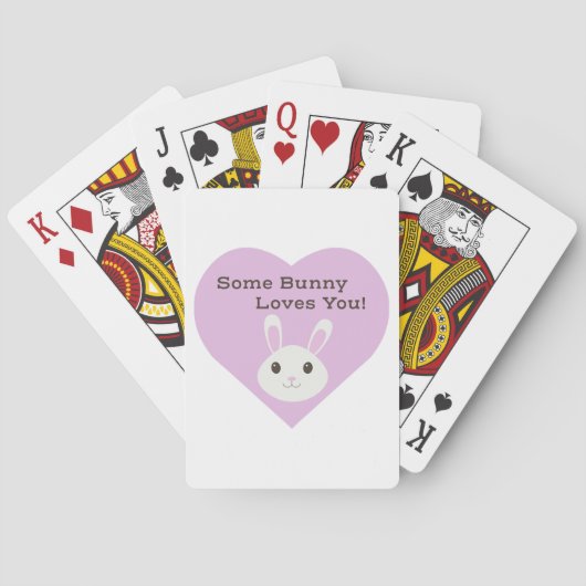 Een Bunny houdt van je Pokerkaarten (Achterkant)