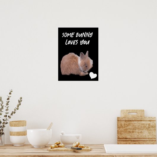 Een Bunny houdt van je Poster (Keuken)