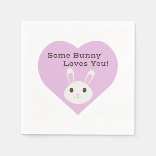 Een Bunny houdt van je Servet (Voorkant)