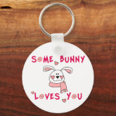 Een Bunny houdt van je Sleutelhanger (Voorkant)