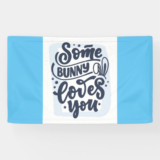 Een Bunny houdt van je Spandoek (Horizontaal)