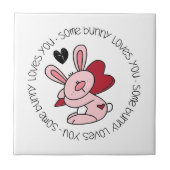 Een Bunny houdt van je Tegeltje (Voorkant)