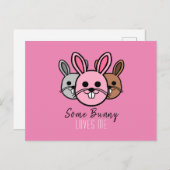 Een Bunny houdt van me Briefkaart (Voorkant / Achterkant)