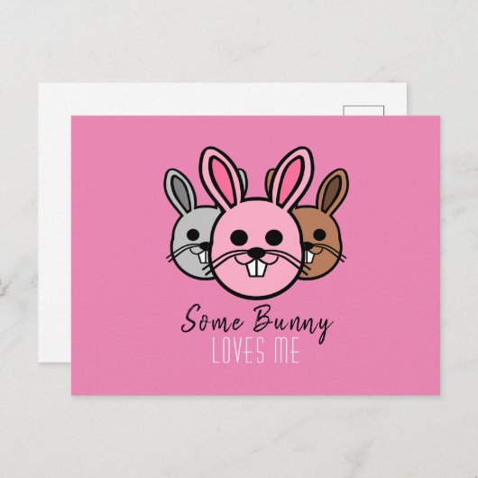 Een Bunny houdt van me Briefkaart (Voorkant / Achterkant)