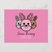 Een Bunny houdt van me Briefkaart (Voorkant)