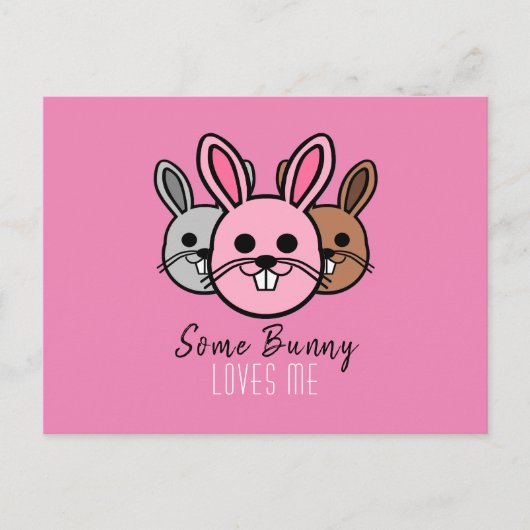 Een Bunny houdt van me Briefkaart (Voorkant)