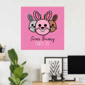 Een Bunny houdt van me Poster (Thuiskantoor)
