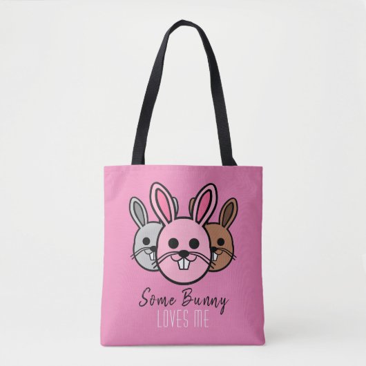 Een Bunny houdt van me Tote Bag (Voorkant)