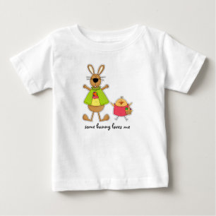 Een Bunny houdt van mij. Paasse Baby T-shirts