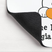 Een Bunny in Georgia houdt van me Mousepad Muismat (Hoek)